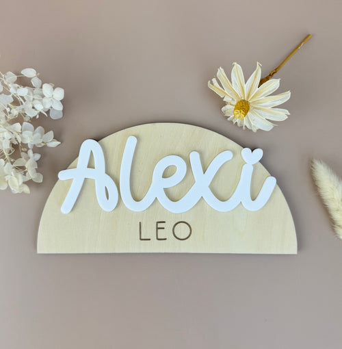 Arch Custom Name Door Sign - Luma Light