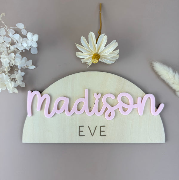 Arch Custom Name Door Sign - Luma Light