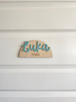 Arch Custom Name Door Sign - Luma Light