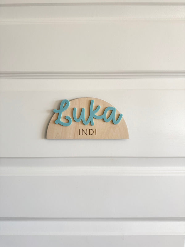 Arch Custom Name Door Sign - Luma Light