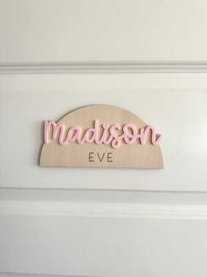 Arch Custom Name Door Sign - Luma Light