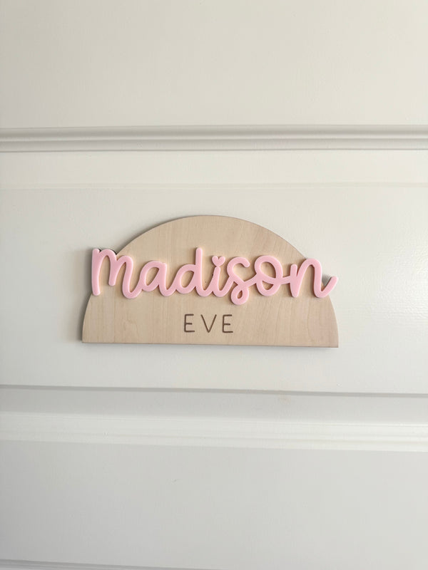 Arch Custom Name Door Sign - Luma Light