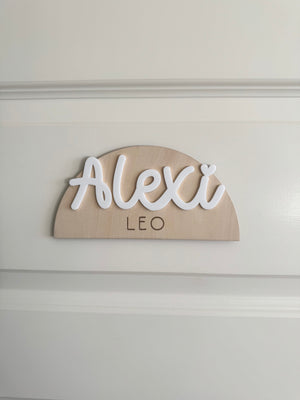 Arch Custom Name Door Sign - Luma Light