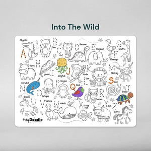 Into the Wild Classic Colouring & Doodle Mat - Hey Doodle
