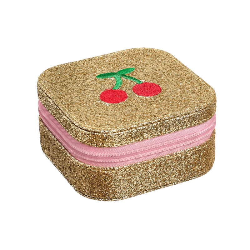 Cherry Dreams Glitter Square Jewellery Box - Rockahula Kids