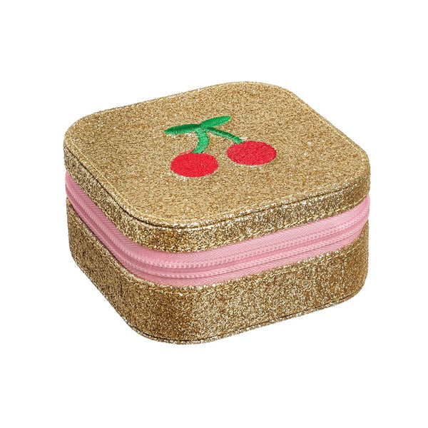 Cherry Dreams Glitter Square Jewellery Box - Rockahula Kids