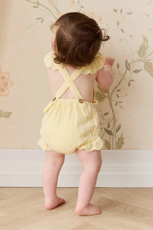 Organic Cotton Muslin Luciana Playsuit - Sunshine - Jamie Kay