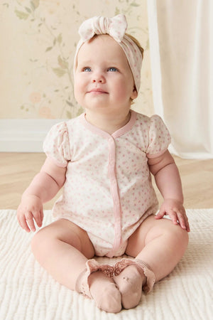 Organic Cotton Antoinette Playsuit - Victoria Blush - Jamie Kay