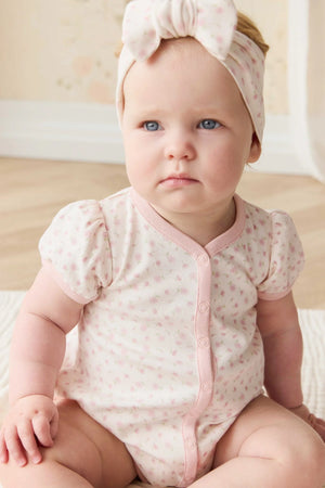Organic Cotton Antoinette Playsuit - Victoria Blush - Jamie Kay