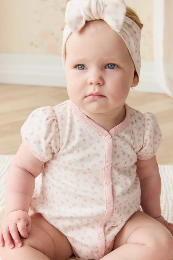 Organic Cotton Antoinette Playsuit - Victoria Blush - Jamie Kay