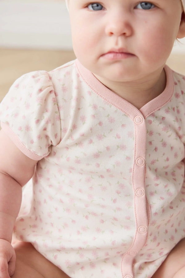 Organic Cotton Antoinette Playsuit - Victoria Blush - Jamie Kay