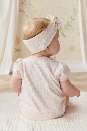 Organic Cotton Antoinette Playsuit - Victoria Blush - Jamie Kay