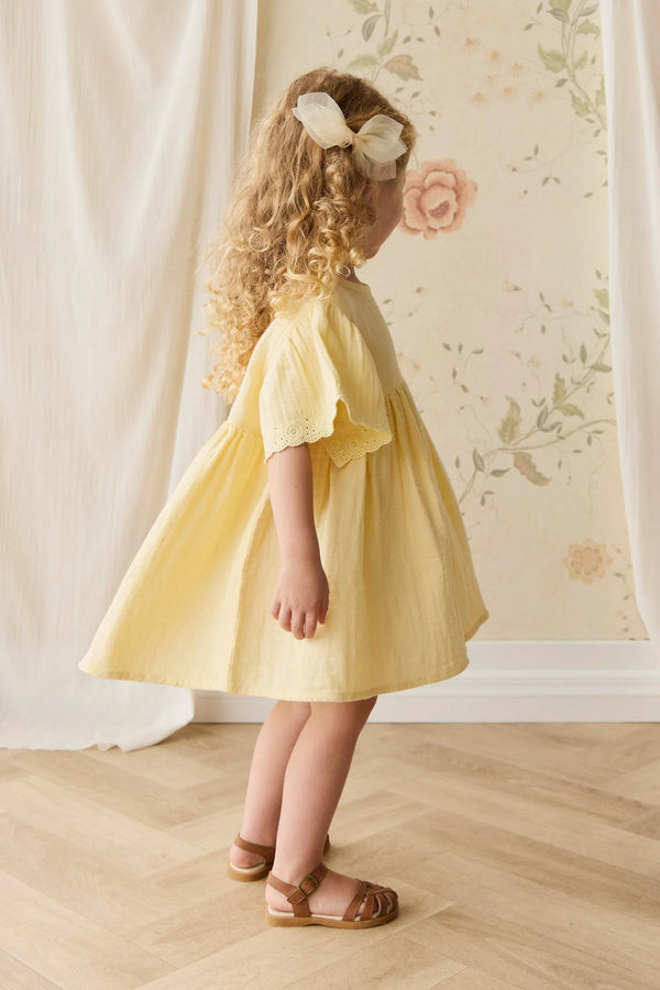 Organic Cotton Muslin Phillipa Dress - Sunshine - Jamie Kay