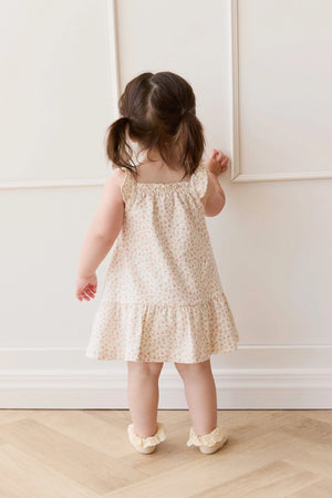 Organic Cotton Nelly Dress - Posy Garden Pink - Jamie Kay