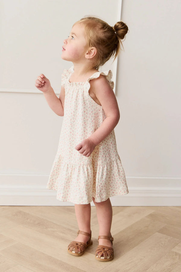 Organic Cotton Nelly Dress - Posy Garden Pink - Jamie Kay