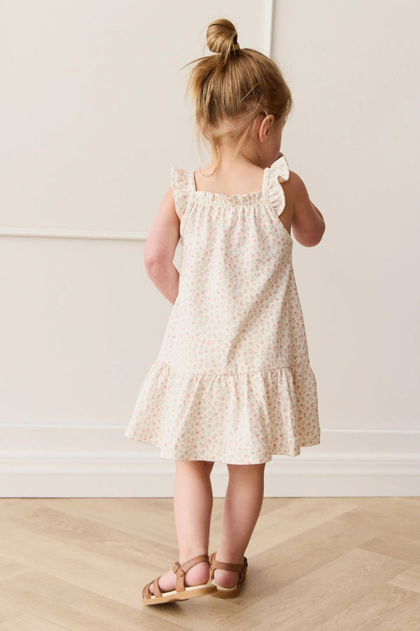 Organic Cotton Nelly Dress - Posy Garden Pink - Jamie Kay