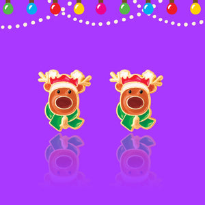 Reindeer Magic Stud Earrings - Girl Nation