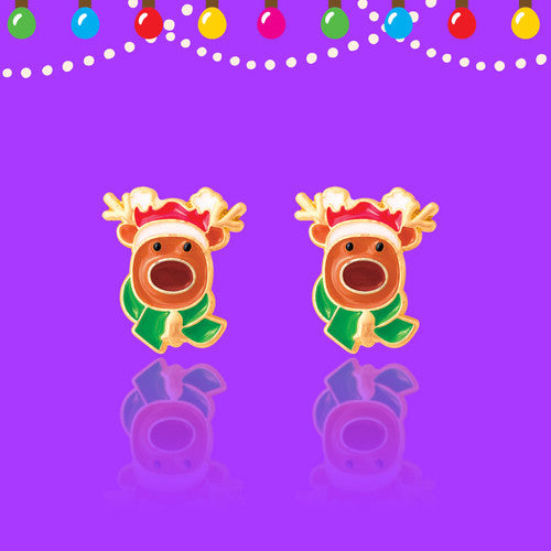 Reindeer Magic Stud Earrings - Girl Nation