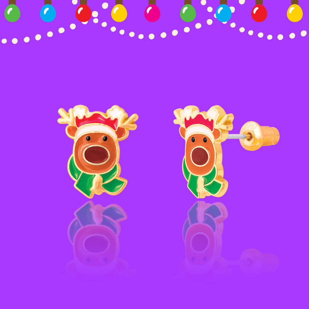 Reindeer Magic Stud Earrings - Girl Nation