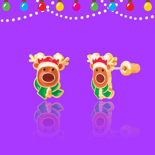 Reindeer Magic Stud Earrings - Girl Nation