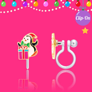 Clip On Earrings - Penguin Surprise -Girl Nation