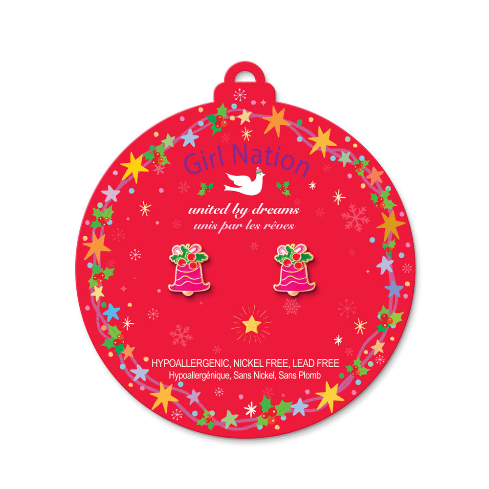 Jingle Bell Delight Stud Earrings - Girl Nation
