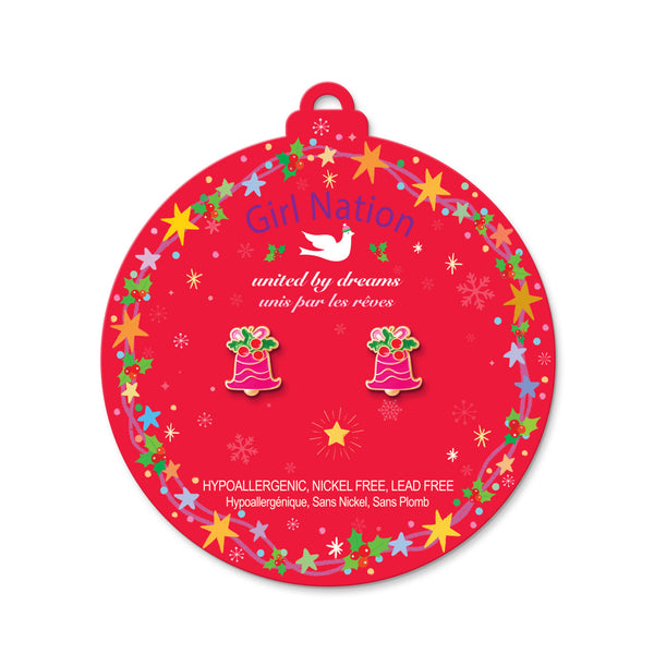 Jingle Bell Delight Stud Earrings - Girl Nation