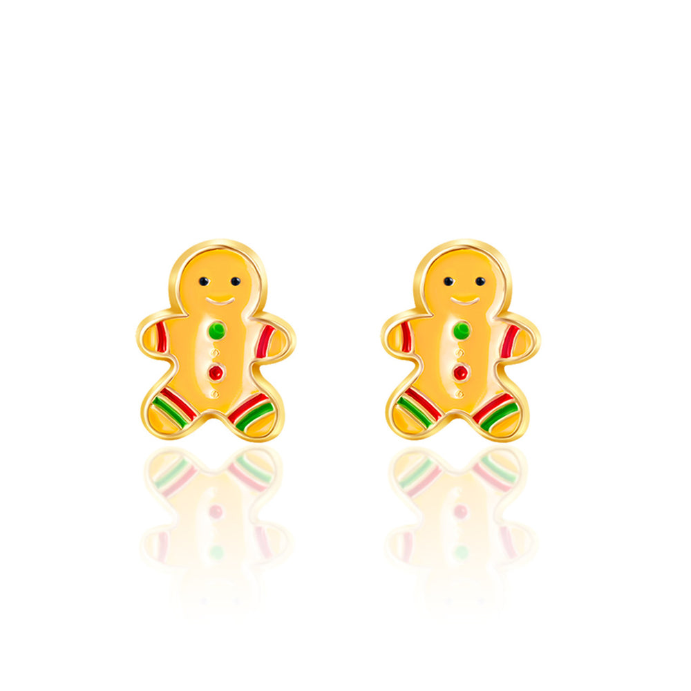 Gingerbread Man Cutie Stud Earrings - Girl Nation
