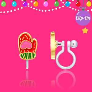 Clip On Earrings - Mittens -Girl Nation