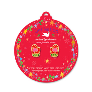 Sweetheart Mitten Cutie Stud Earrings - Girl Nation