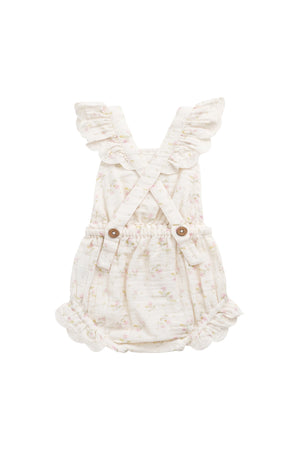 Organic Cotton Muslin Luciana Playsuit - Emelia Pink - Jamie Kay