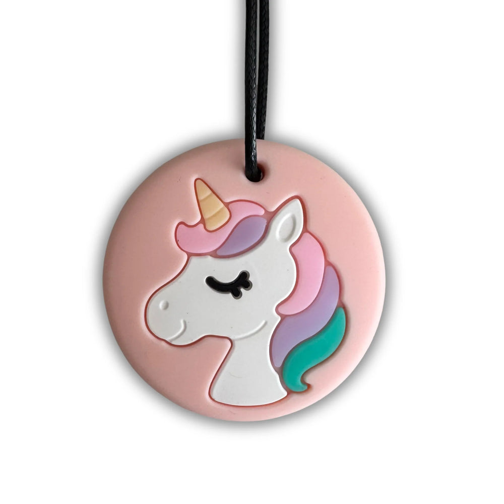 Unicorn Chew Pendant - Peach - Jellystone