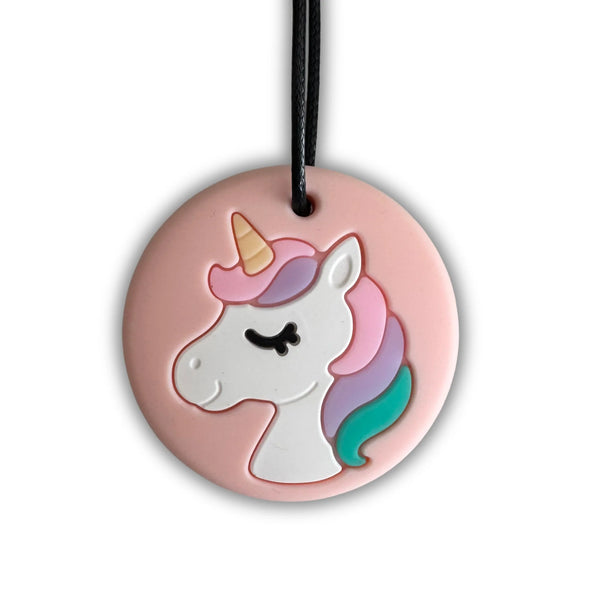 Unicorn Chew Pendant - Peach - Jellystone