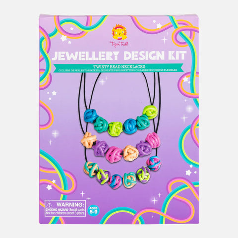 Jewellery design kit - Twisty Bead Necklaces - Tiger Tribe