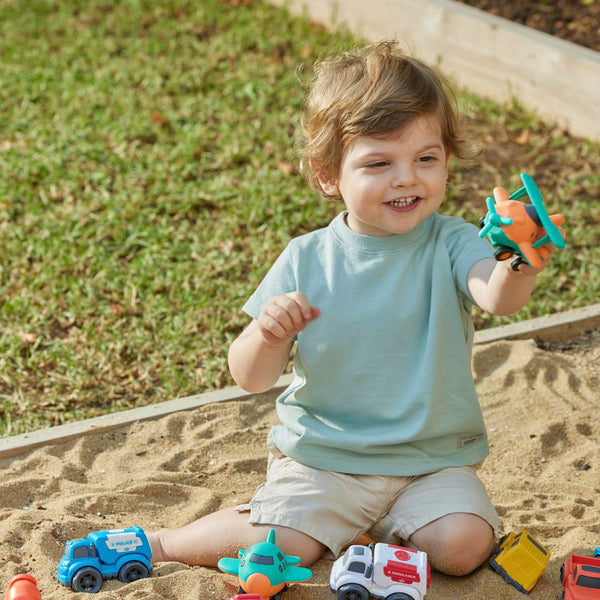 Bioplastic Car & Plane Set 3 - Jiggle & Giggle