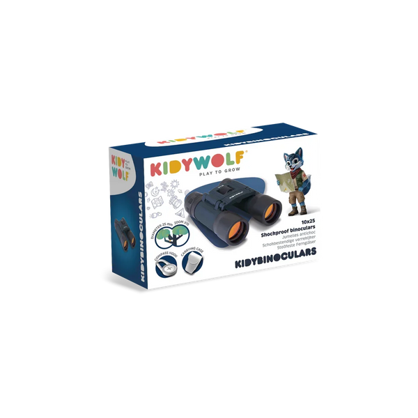 KidyBinoculars Antishock Binoculars - Blue - KidyWolf