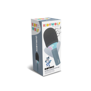 KidyMic Kareoke Microphone - Blue - KidyWolf
