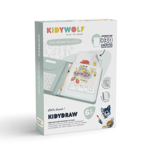 Kidydraw-pad - Food around the world - KidiWolf