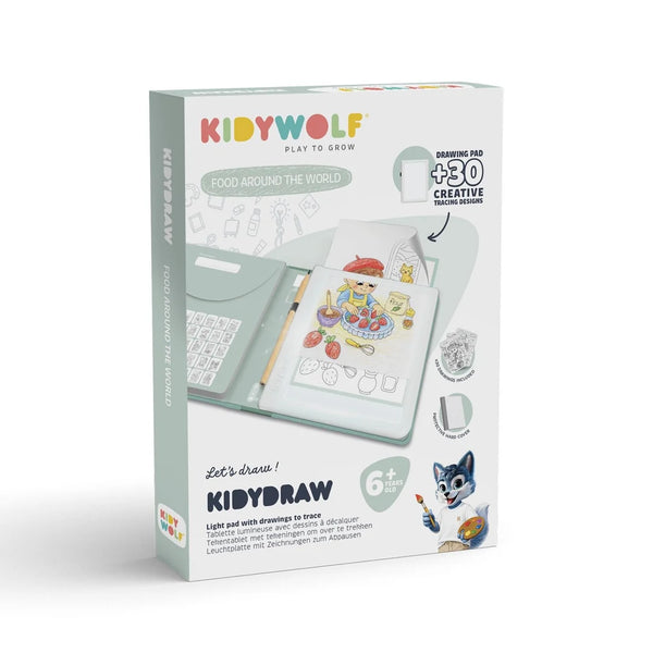 Kidydraw-pad - Food around the world - KidiWolf