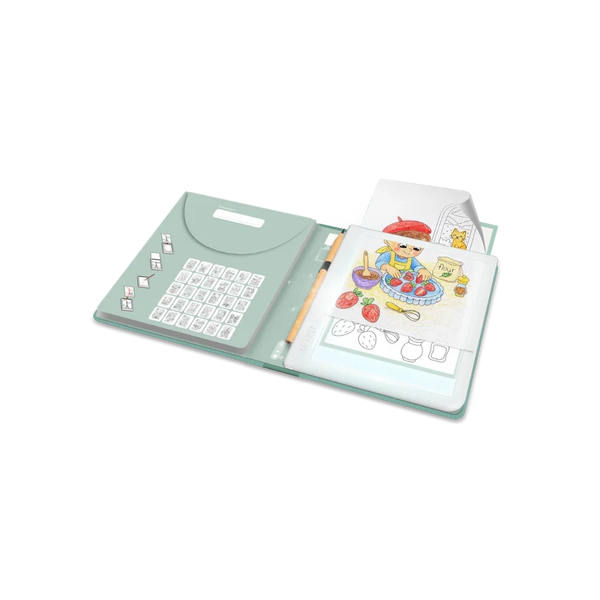 Kidydraw-pad - Food around the world - KidiWolf