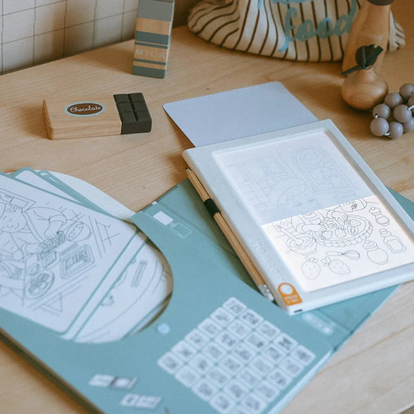 Kidydraw-pad - Food around the world - KidiWolf