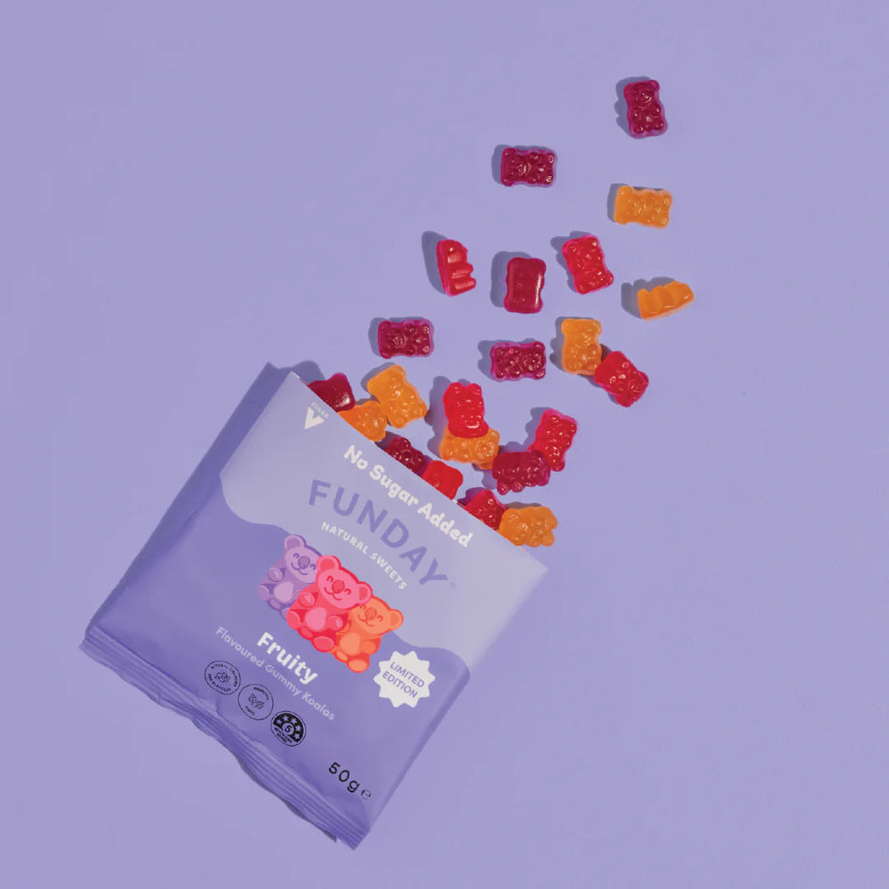 Fruity Flavoured Vegan Gummy Koalas 50g - Funday Natural Sweets