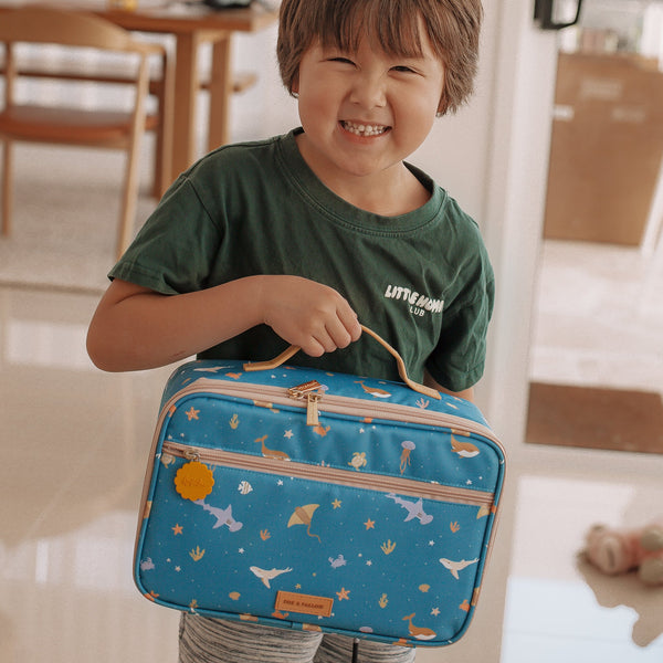Ocean Creatures Marine Large Lunch Bag  - Fox & Fallow