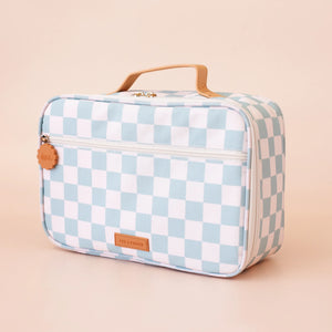 Sage Check Large Lunch Bag - Fox & Fallow