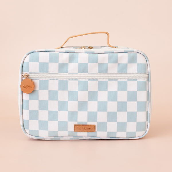 Sage Check Large Lunch Bag - Fox & Fallow