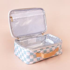 Sage Check Large Lunch Bag - Fox & Fallow