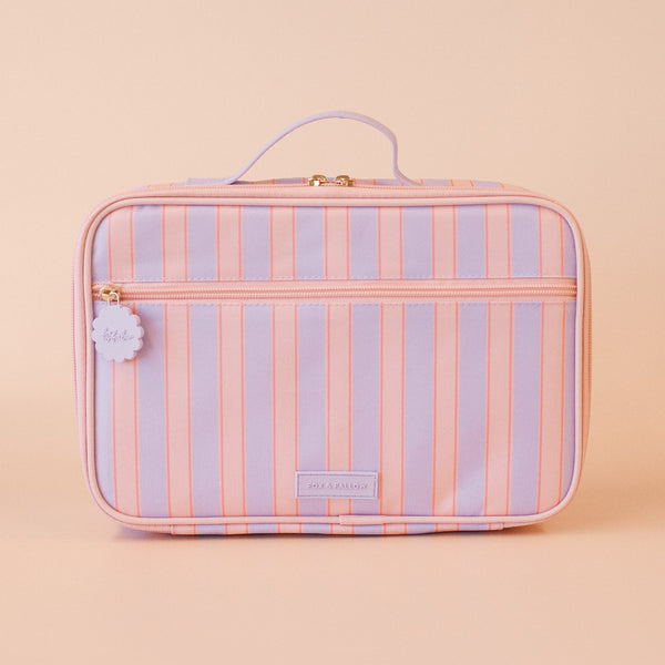 Powder Stripe Large Lunch Bag - Fox & Fallow