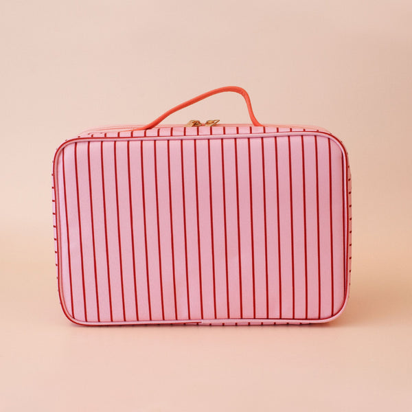 Strawberry Stripe Large Lunch Bag - Fox & Fallow