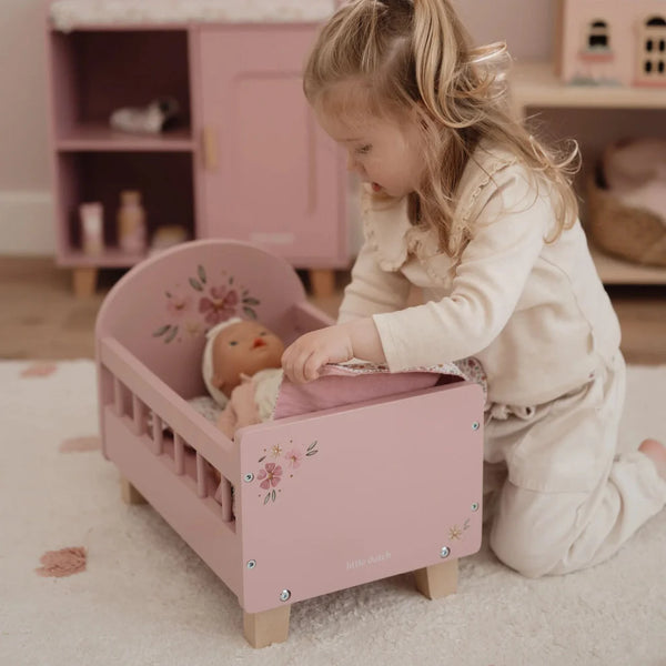 Doll Bed with Textiles - Little Dutch