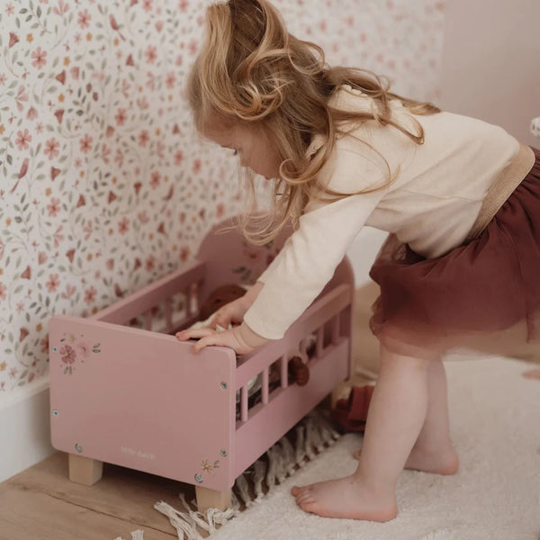 Doll Bed with Textiles - Little Dutch